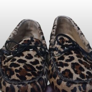 Talbots Brown and Black Moccasins with Classic Design